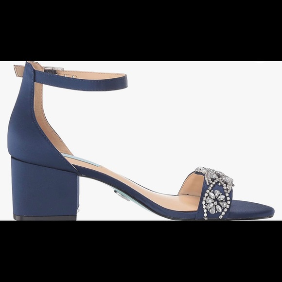 Blue by Betsey Johnson Women's SB-Mel Heeled Sandal, Navy - Picture 2 of 7